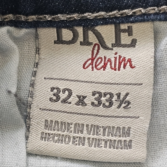 BKE PAYTON BOOT CUT METALLIC STITCH & RHINESTONE POCKET JEANS - Picture 8 of 10